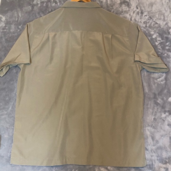 Island Republic Men's Button-down Short Sleeve Shirt, Green Size 2XL - Picture 8 of 8